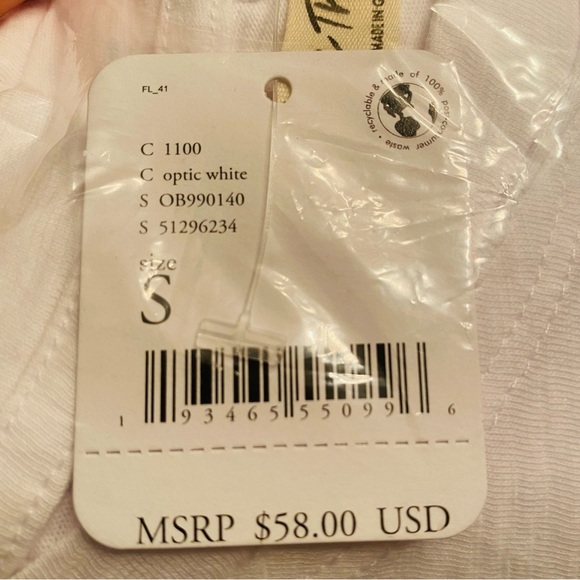 NWT Free People We The Free Arden Tee in Optic White Size Small - Picture 6 of 6